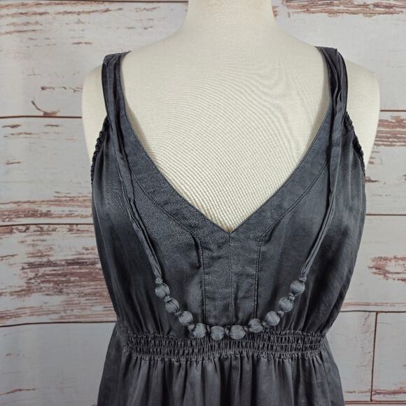 EDC by Esprit Silk Sleeveless Dress Grey Size 10 - Picture 4 of 10